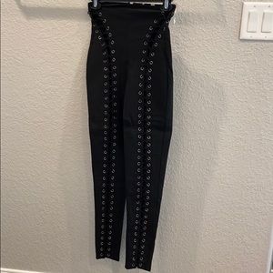 Laced black leggings!